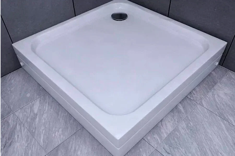 Душевой поддон Акватек 90x90 см с ножками DPA-0000005 (детальная фотография), акриловые