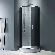 Душевой уголок Am.Pm Like 95x95 см стекло тонированное