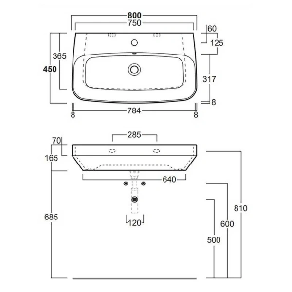 Раковина Simas Baden Baden 80 см белая BB12bi*1 (детальная фотография), современные, hi-tech