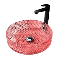 Раковина Abber Glas 39,5 см красная