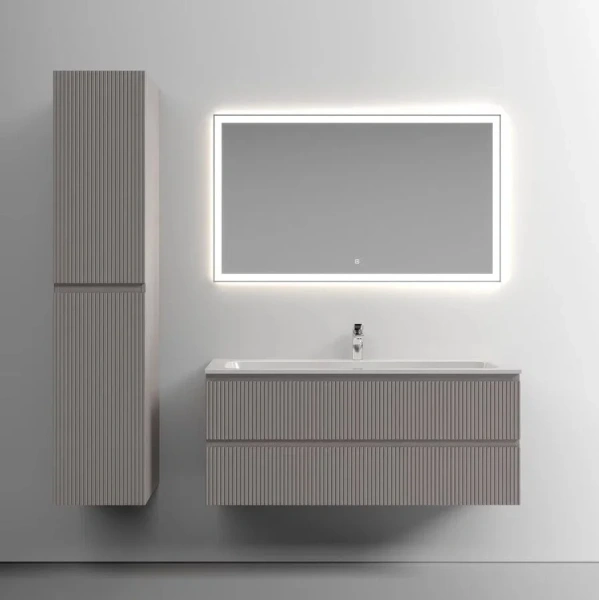 Тумба под раковину подвесная Sancos Snob T 120 см doha soft SNT120SM (детальная фотография), комплект (набор)