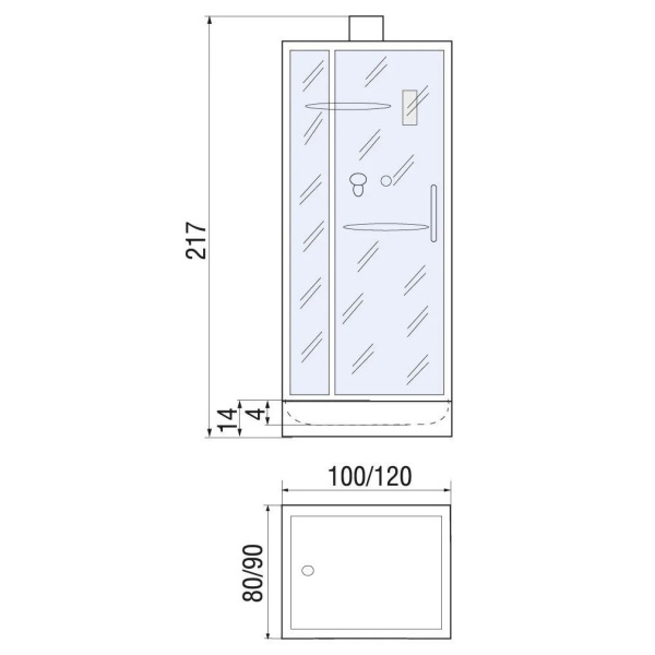 Схема (детальная фотография), c низким поддоном