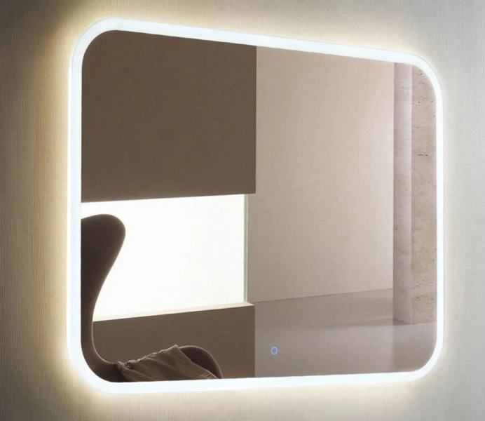 Зеркало с подсветкой Misty Стайл 100 см с сенсором ЗЛП244 (детальная фотография), современные, hi-tech