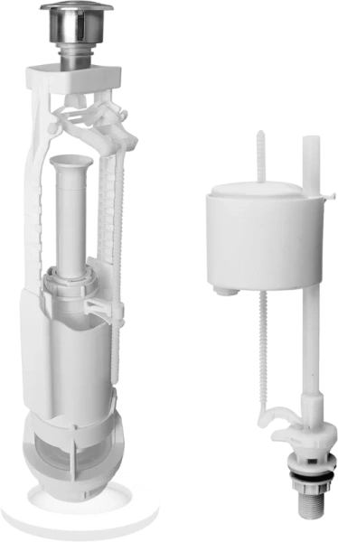 Механизм слива BERGES Eko однокнопочный 030313 (детальная фотография)