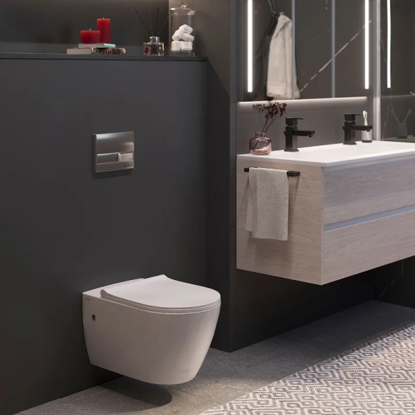 Унитаз с инсталляцией BERGES Mascon сиденье дюропласт 043216 (детальная фотография) index_2