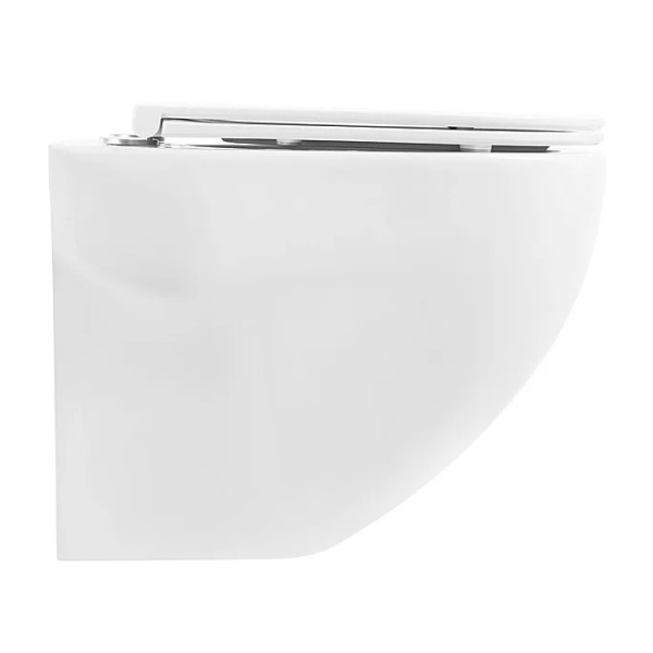 Унитаз подвесной BelBagno Onda с горизонтальным выпуском BB066CHR (детальная фотография), современные, hi-tech, круглые