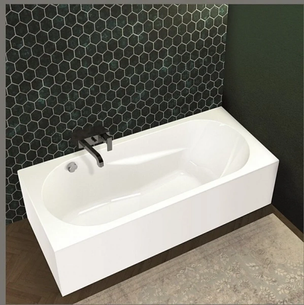 Акриловая ванна Riho Lazy Plug & Play B079005005/B080005005, 170 x 75 см, левая/правая, цвет белый (детальная фотография), современныe, hi-tech