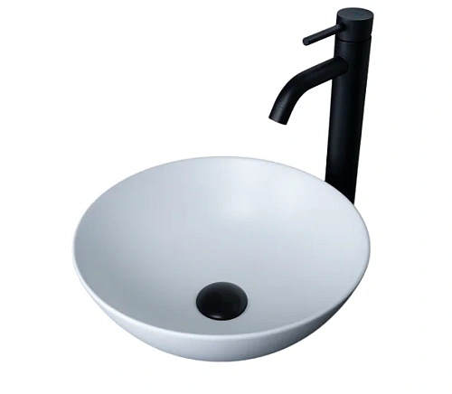 Раковина GID Esfera 9081wm 36 см белая матовая - фото 1