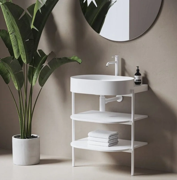 Раковина Ravak Yard 60 см керамическая XJX01260002 (детальная фотография), одинарные