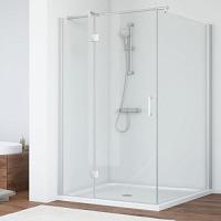 Душевой уголок профиль матовый хром стекло прозрачное Vegas-glass