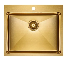 Мойка для кухни Paulmark Brim 59 см брашированное золото