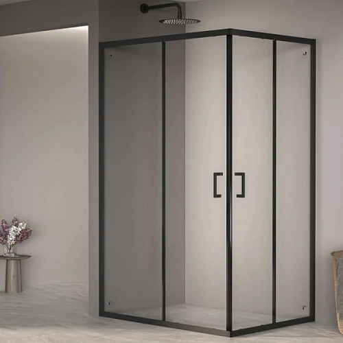 Душевой уголок RGW Passage PA-040B 120x80 см профиль черный, стекло прозрачное - фото 3