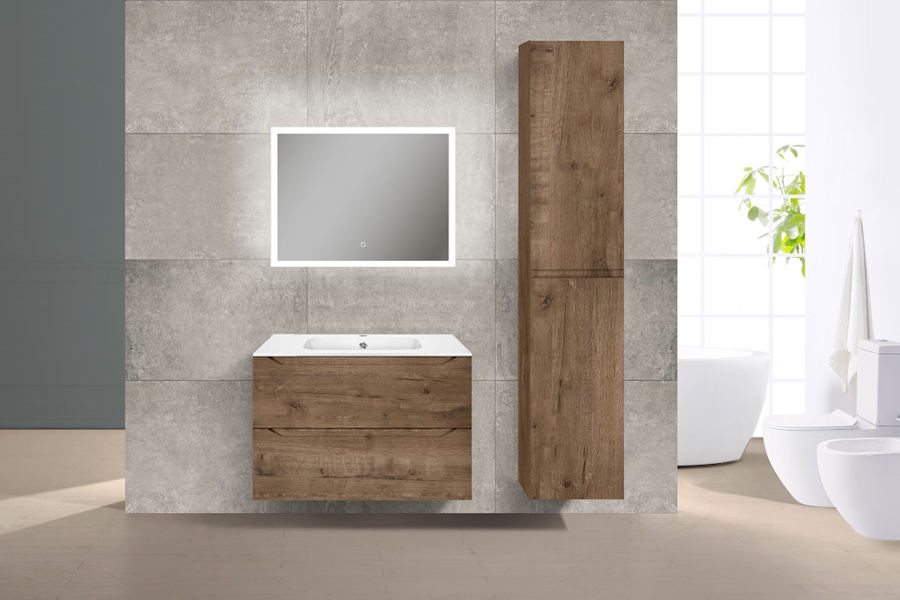 Тумба под раковину подвесная Vincea Norma 80,7 см V.Oak VMC-2N800VO (детальная фотография), нет в наличии