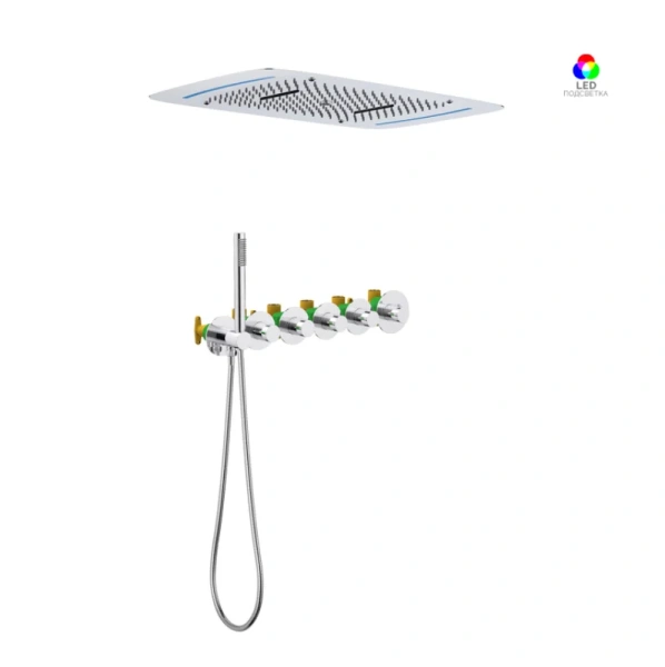 Душевой комплект Timo Saona хром SX-2319/00SM (детальная фотография)