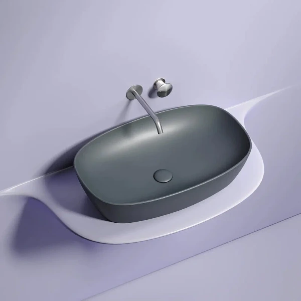 Раковина Ceramica Nova Element 60 см темный антрацит CN6049MDH (детальная фотография), в наличии