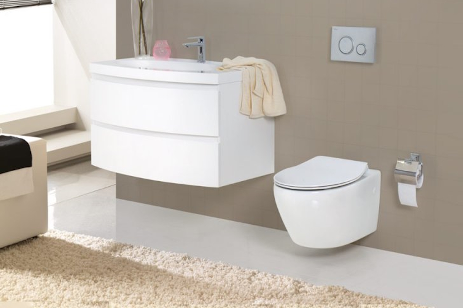 Унитаз подвесной BelBagno Prospero безободковый BB507B (детальная фотография), фаянс, керамика