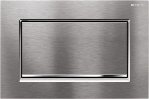 Клавиша смыва Geberit Sigma 30 хром матовый/полоска хром глянцевый - фото 1