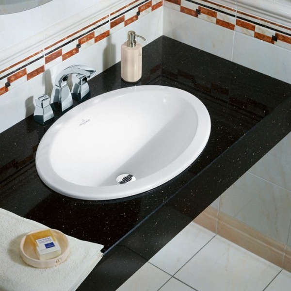 Раковина Villeroy & Boch Loop & Friends 45 см альпийский белый 61550001 (детальная фотография), современные, hi-tech