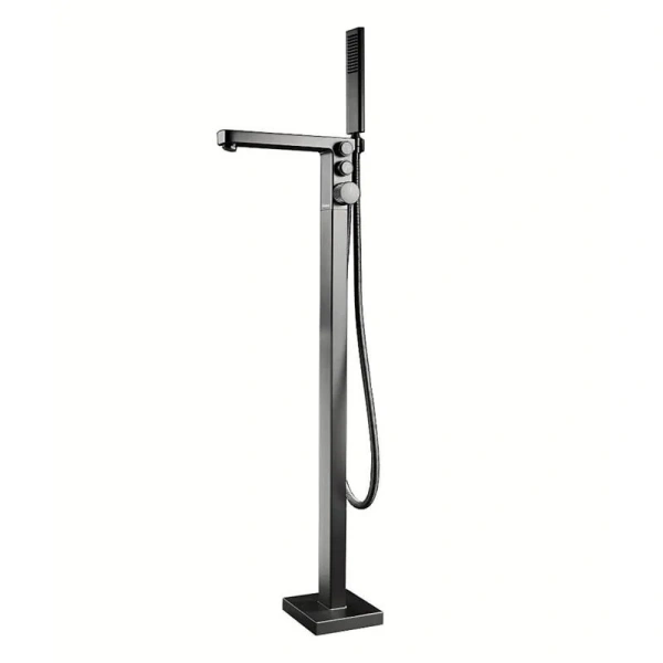 Смеситель для ванны Black&White Universe темно-серый матовый 7562GM (детальная фотография)