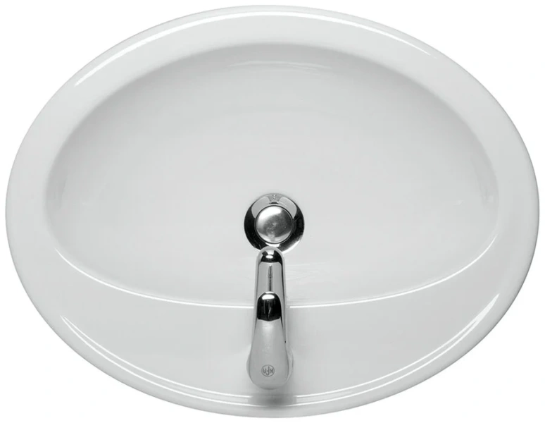 Раковина Cersanit Calla 54 см встраиваемая, белая S-UM-Cl/1-w (детальная фотография), встраиваемые (в столешницу), пристенные