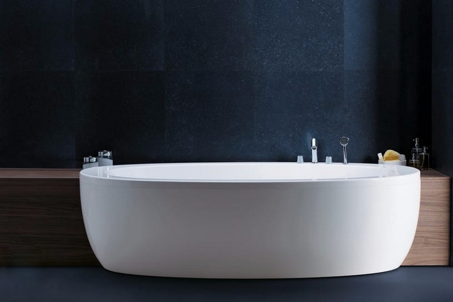 Ванна акриловая Laufen Ilbagnoalessi One 203х102 см овальная 2.4497.0.000.000.1 (детальная фотография), овальные