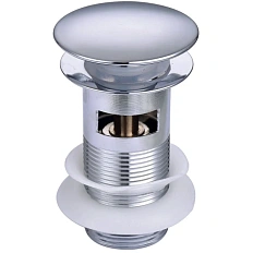 Донный клапан Акватек с переливом хром