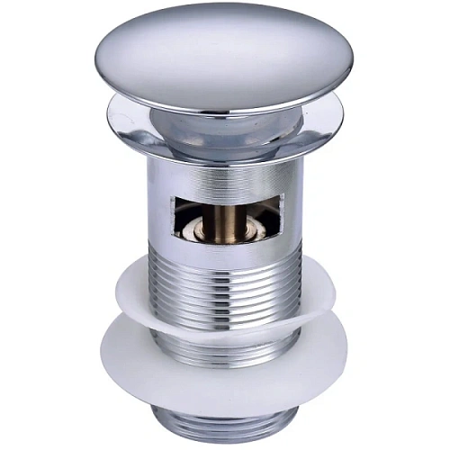 Донный клапан Акватек с переливом хром - фото 2