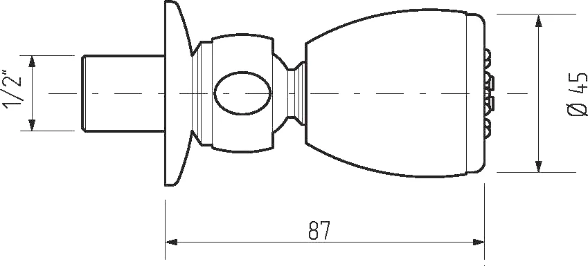 Душевая форсунка Migliore Perry хром 20196 (детальная фотография), форсунки для душа