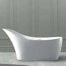 Ванна из искусственного камня Abber Stein 170x75 см белая матовая