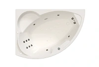 Гидромассажная ванна Радомир Алари 2-81-2-1-0-218/2-81-2-2-0-218, 168 х 120 см, L/R, рама-подставка, фронтальная панель, слив-перелив, гидромассаж Терапия хром (КУ 200, датчик уровня воды, хромотерапия, массаж спины, ступней, боковых поверхностей, аэромас