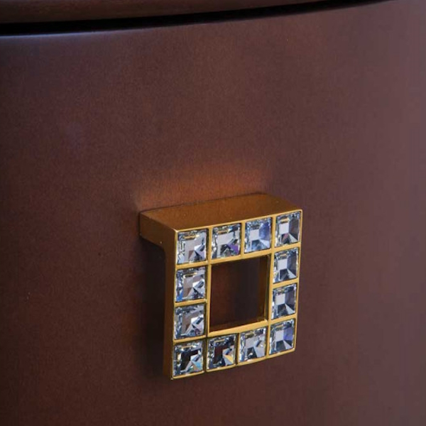 Тумба для раковины, цвет орех матовый, фурнитура золото, La Beaute Nicole BNI83N.OR (детальная фотография) index_2