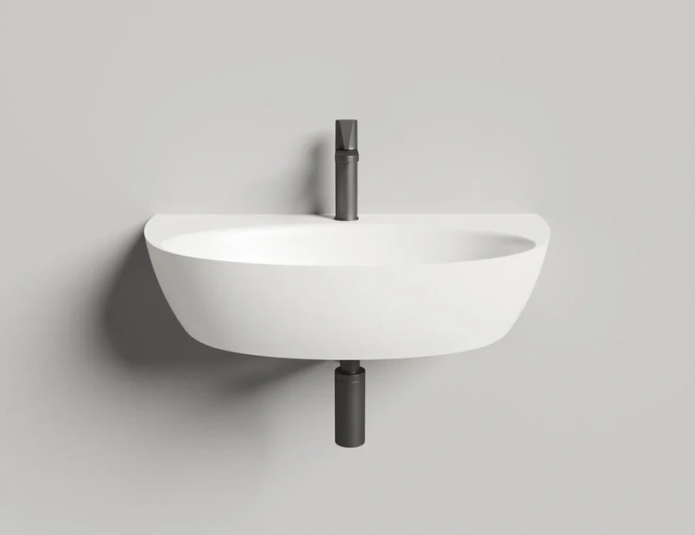 Раковина Salini Alda Wall 03 70 см белый матовый 140323M (детальная фотография), белые