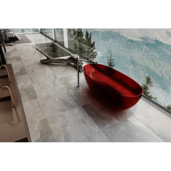 Ванна из полиэфирной смолы Abber Kristall 170x75 см красная AT9703Rubin (детальная фотография), отдельностоящие