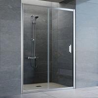 Душевая дверь профиль глянцевый хром стекло прозрачное Vegas-glass