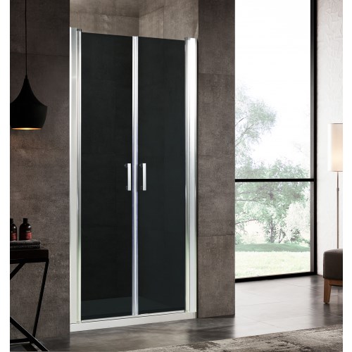 Душевая дверь в нишу River Suez 90 см тонированное стекло SUEZ 90 TH (детальная фотография), современные, hi-tech