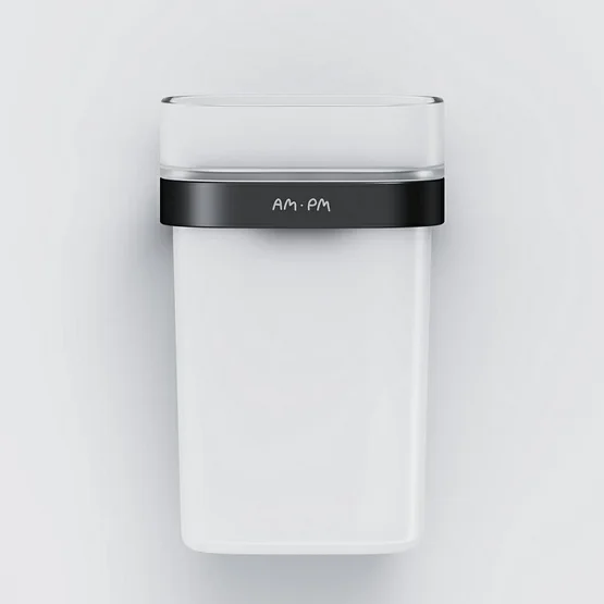 Стакан для ванной Am.Pm Func черный матовый A8F34322 (детальная фотография), металлические, стеклянные