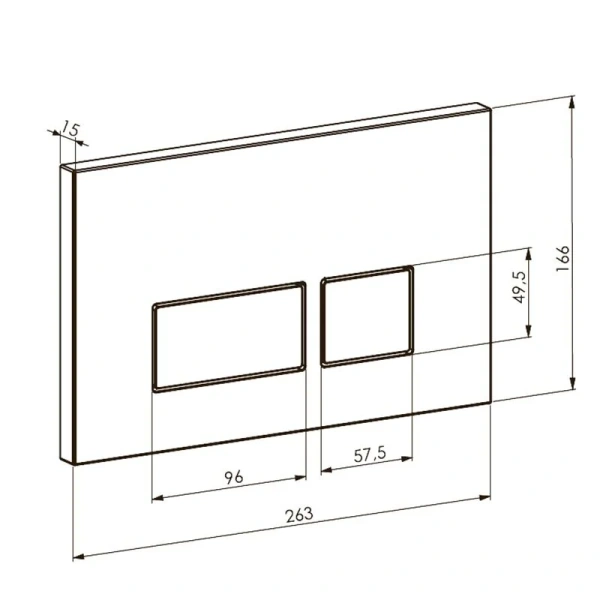 Клавиша смыва Boheme золото матовое 664-MG (детальная фотография), в наличии
