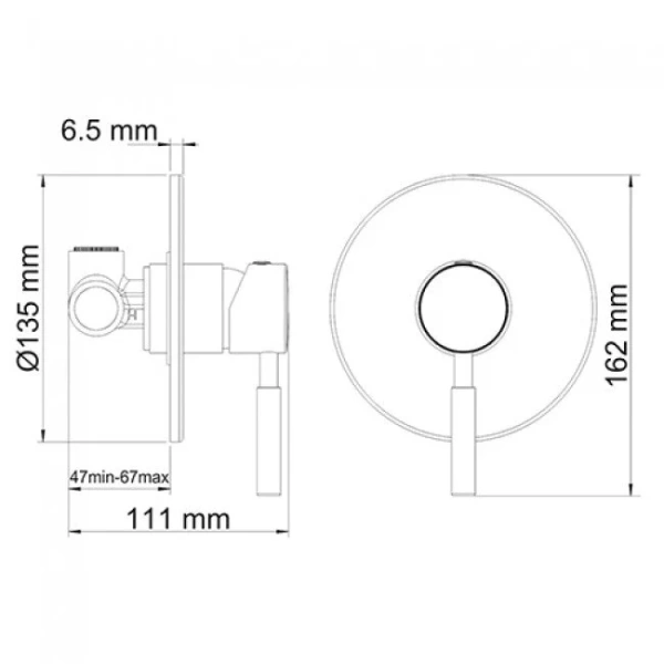 Смеситель для душа WasserKRAFT Main хром 4151 (детальная фотография), для душа