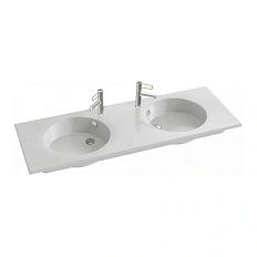 Раковина Jacob Delafon Odeon Rive Gauche 141 см с гладкой нижней поверхностью