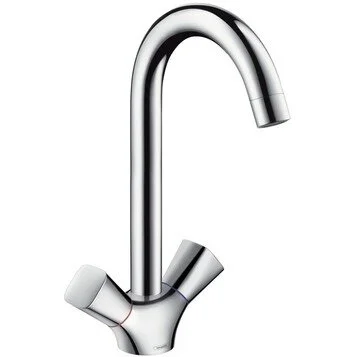 Смеситель для кухни Hansgrohe Logis с двумя рукоятками 71280000 (детальная фотография)
