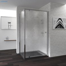 Душевой уголок, стекло шиншилла, RGW Passage