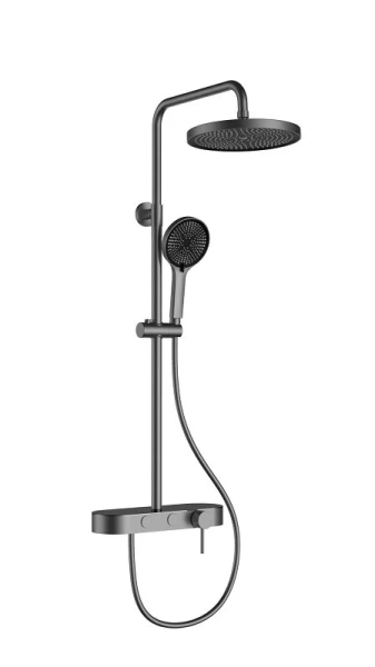 Душевая стойка Vincea вороненая сталь VSFS-402GM (детальная фотография)