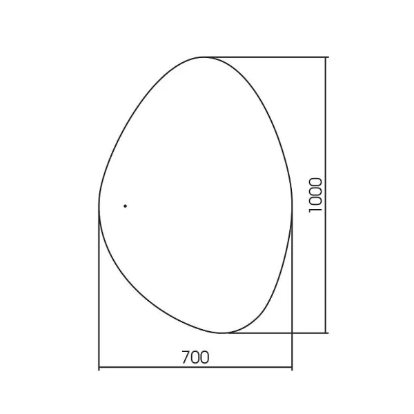 Зеркало с подсветкой Abber Teil 70 см с диммером AG6502S (детальная фотография), нет в наличии