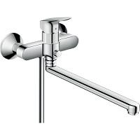 Смеситель для ванны Hansgrohe Logis длинный излив