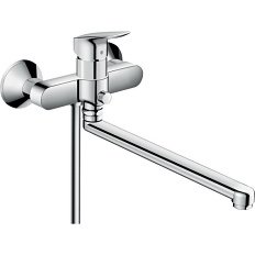 Смеситель для ванны Hansgrohe Logis длинный излив