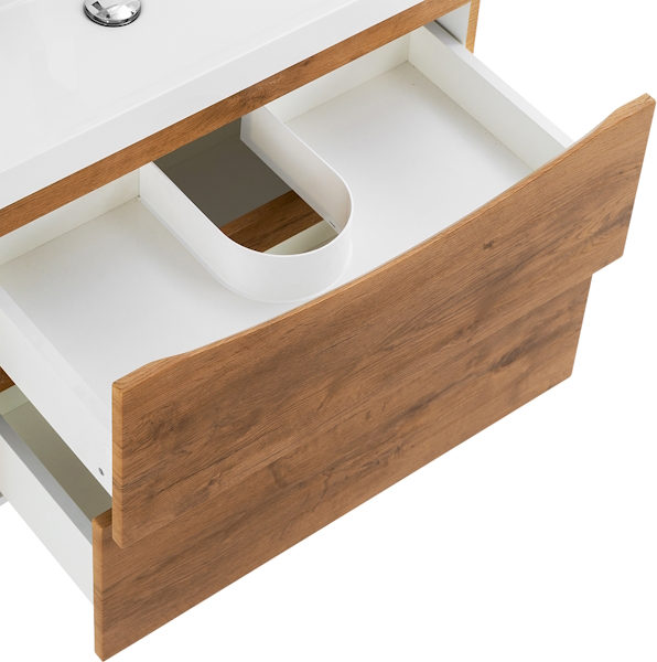 Тумба под раковину подвесная BelBagno Marino 60 см rovere nature MARINO-600-2C-SO-RN-P (детальная фотография), 60 см