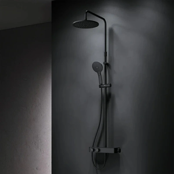 Душевая стойка Am.Pm Inspire 2.0 с термостатом F0750A422 (детальная фотография), с тропическим душем