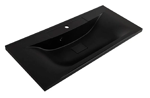 Раковина мебельная BelBagno 100 см черная - фото 3