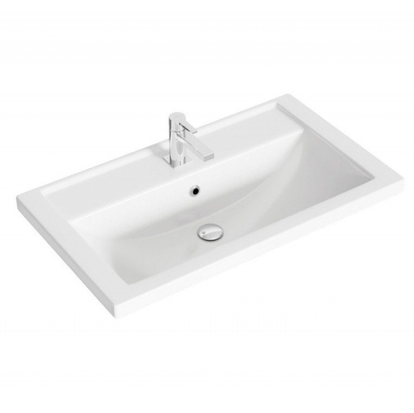 Раковина мебельная Aqwella Фостер 80 см керамическая 4640021064733 (детальная фотография)