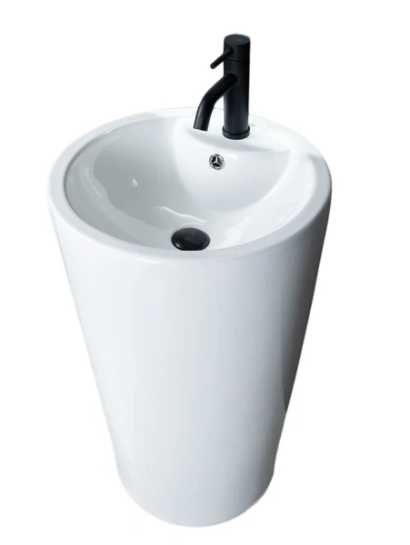 Раковина напольная GID Autonomo Nb135 46 см белая 81102 (детальная фотография), напольные, свободностоящие